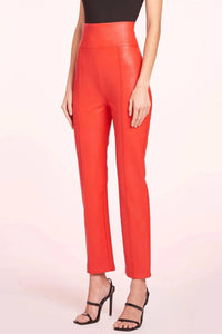 Romana High Waisted Faux Leather Pant