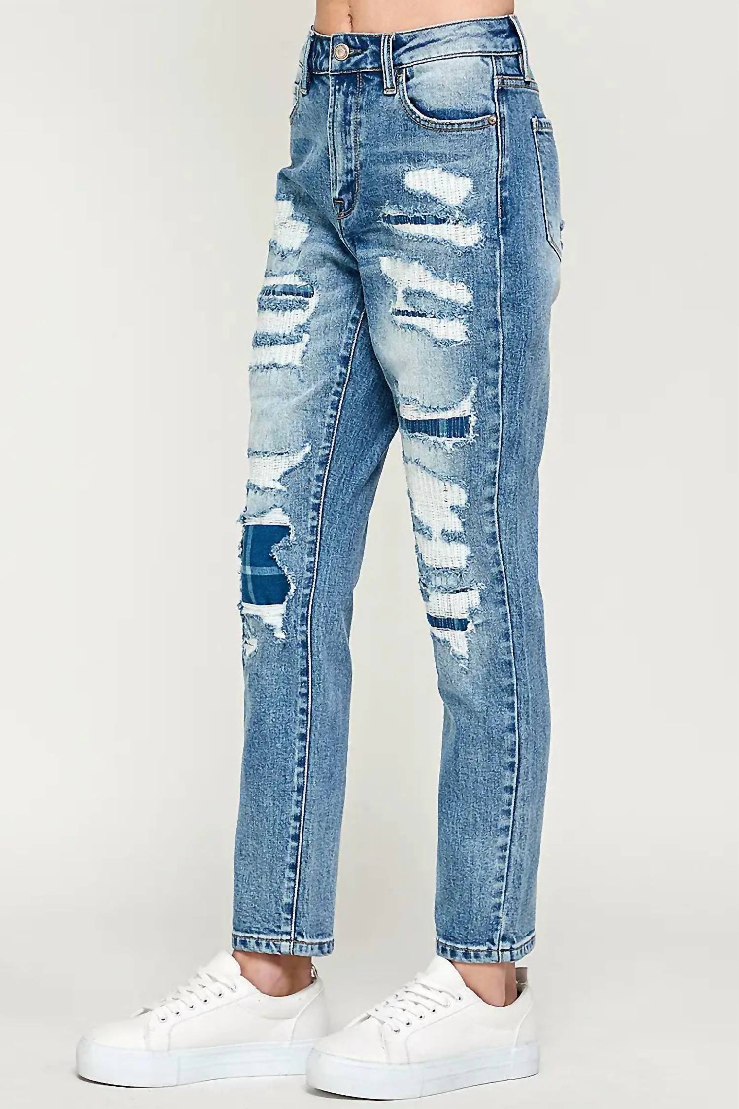 I&M Jeans - Low Rise Tom Girlfriend Stretch Jeans