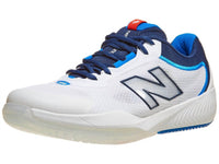 New Balance Women's Fuelcell 996v6 Pickleball Shoe in white navy - women's shoe