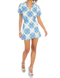 ALLISON NEW YORK Caroline Mini Skirt in mosaic print - women's skirt - view 6