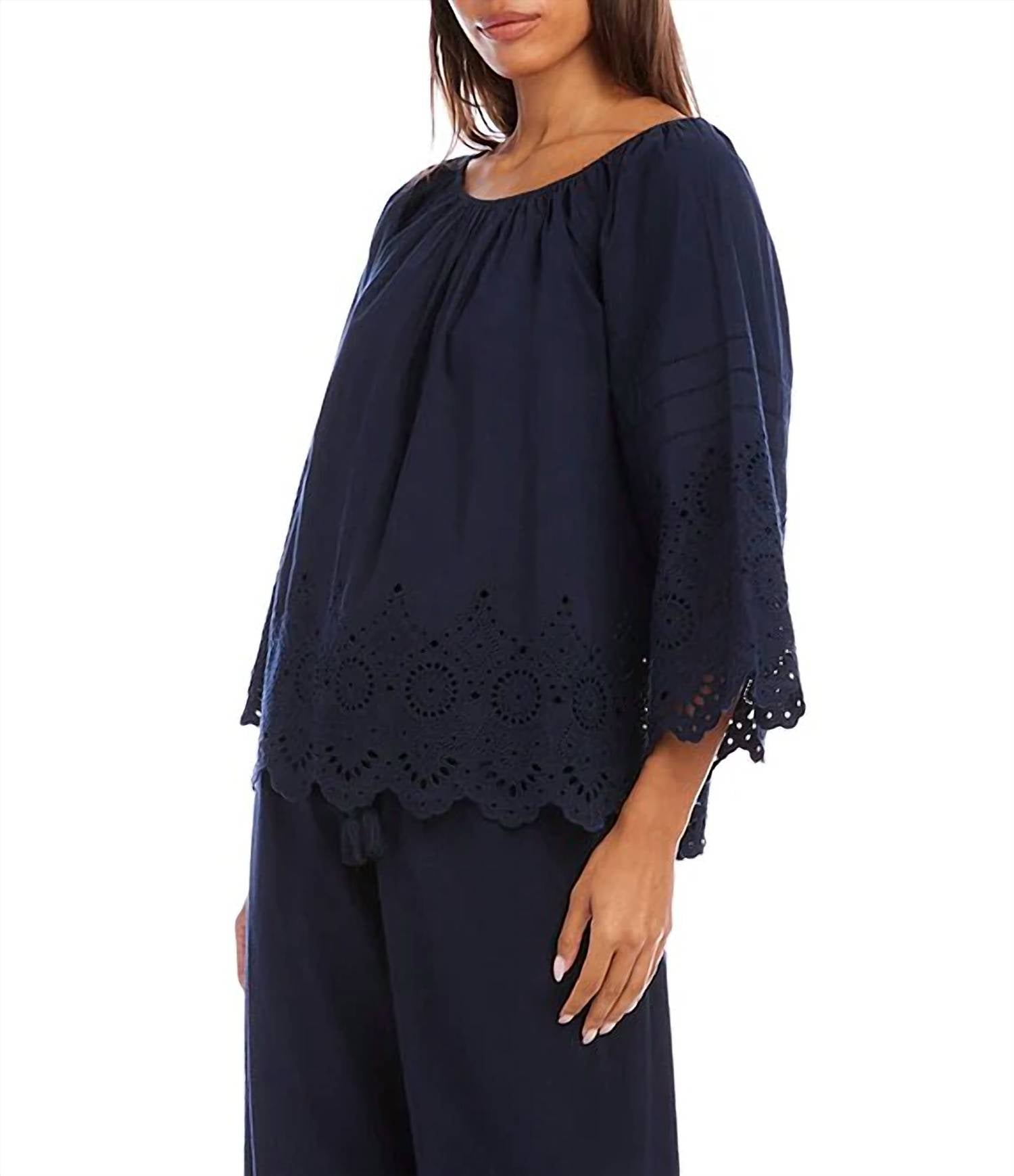 Karen Kane - Embroided Top