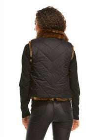 Fabulous Furs - Reversible Chevron Shortie Vest
