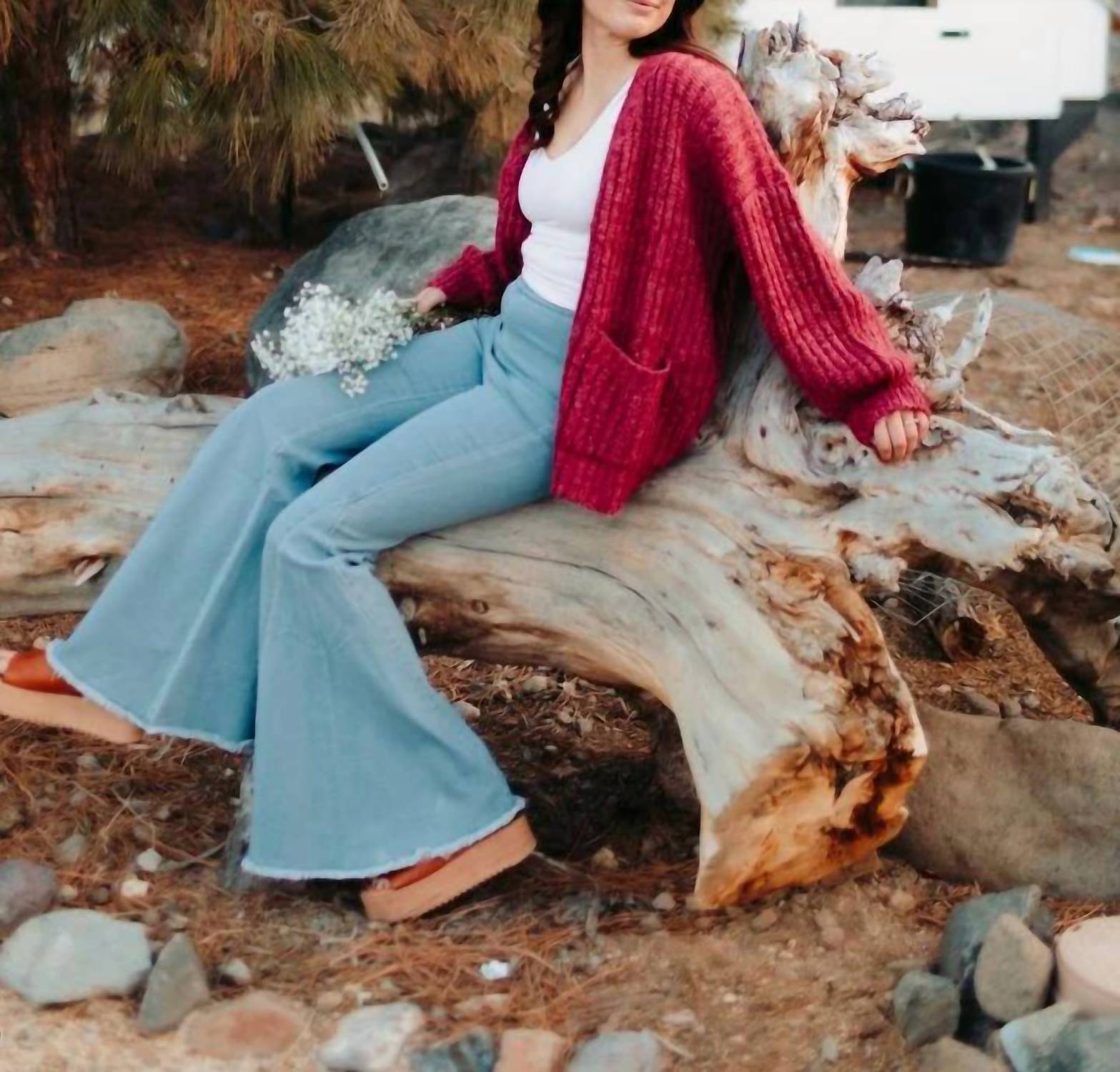 Madelyn - Pretty Chunky-knit Sweater Cardigan