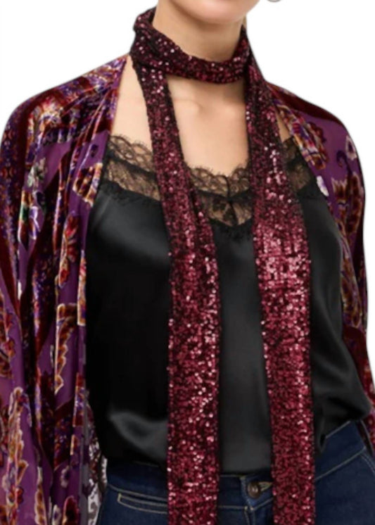 Johnny Was - Women's Sheri Sequin Skinny Scarf