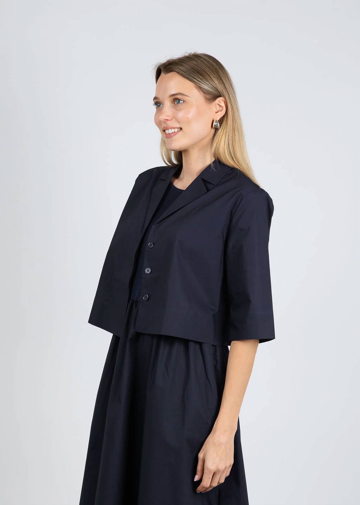 Elliott Lauren - Double Up Button Front Crop Jacket