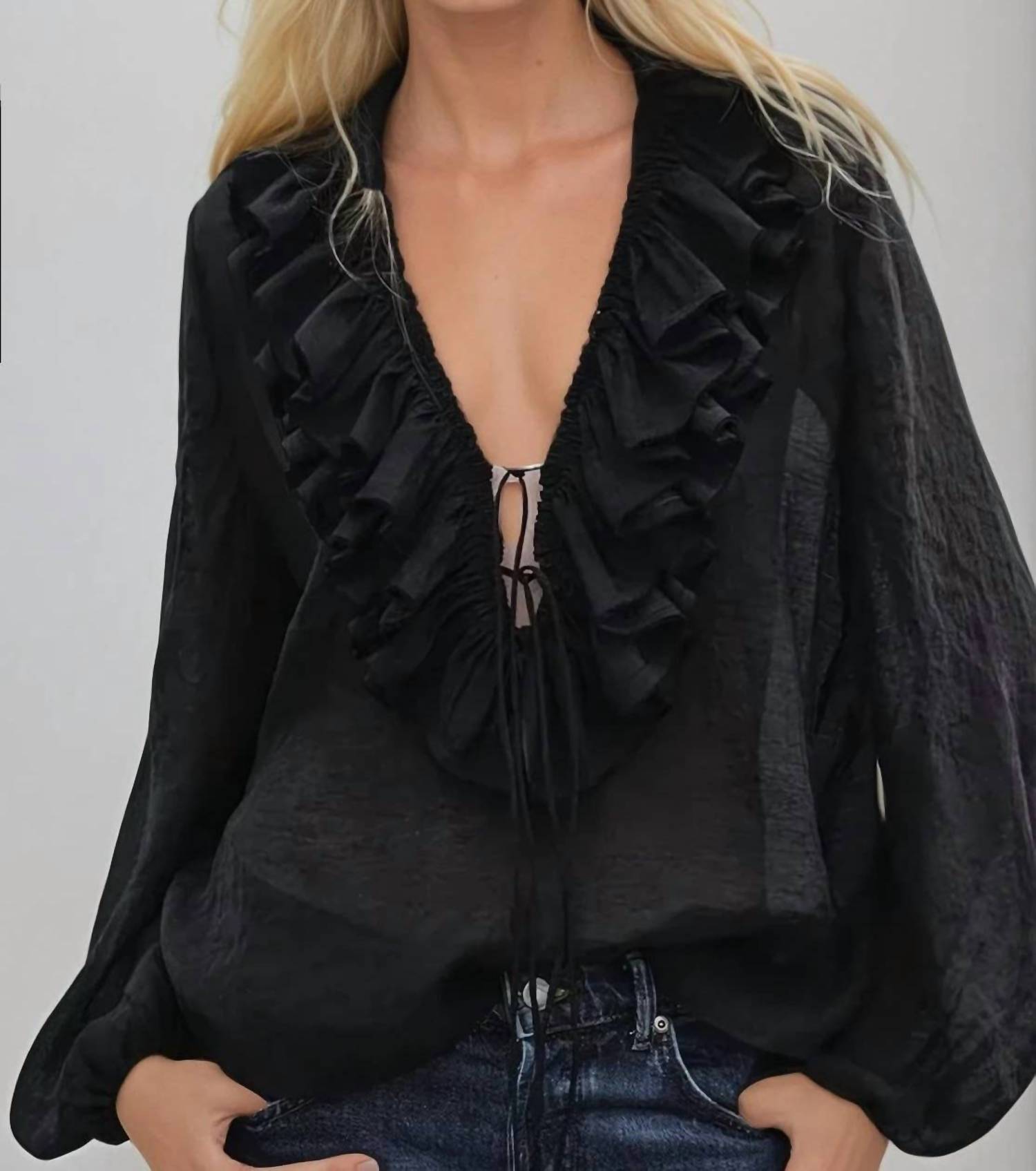 Wisteria Lane - Ruffle Muse Blouse