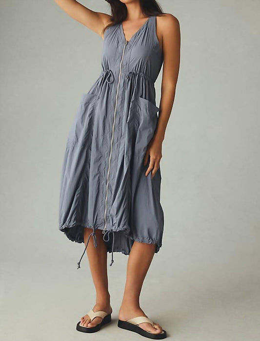 Daily Practice - Free Fall Zip-up Sleeveless Dress