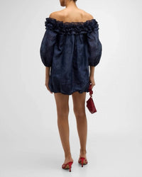 Cinq A Sept - Nava Embroidered Organza Mini Dress