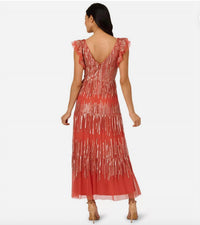 Adrianna Papell - MESH & Sequins Dress