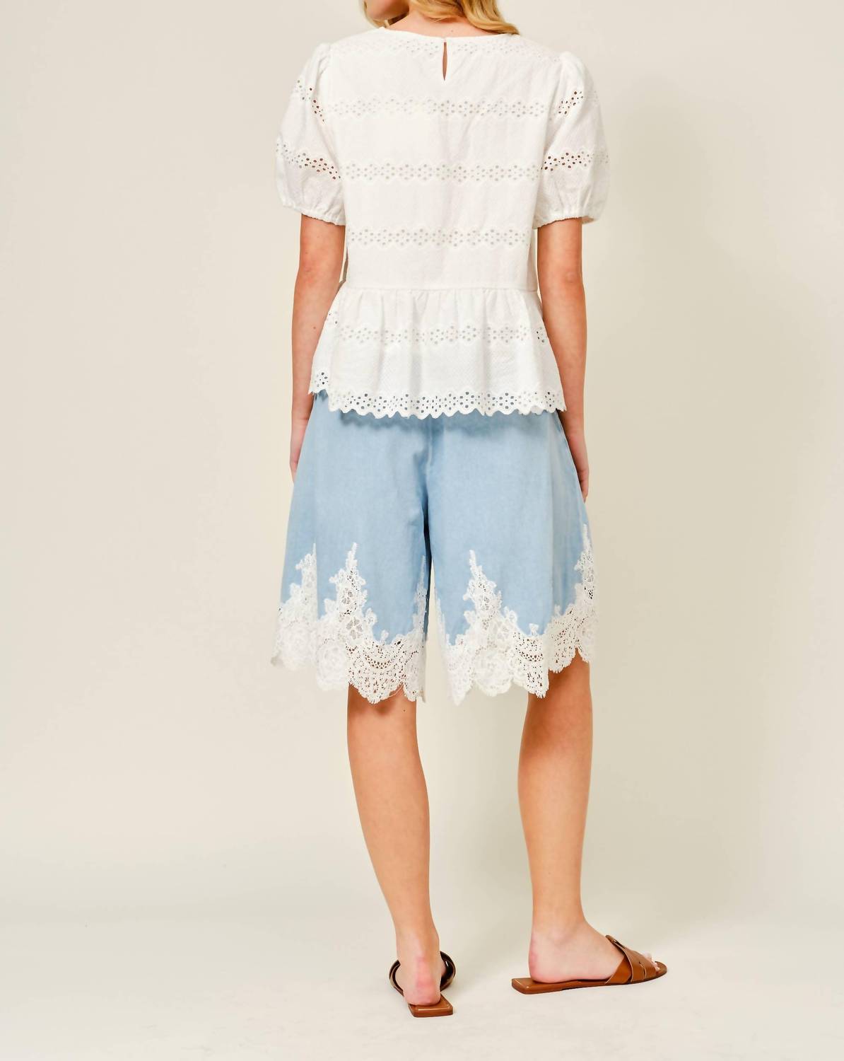 Aaron & Amber - Women's Cotton Blend Bermuda Shorts