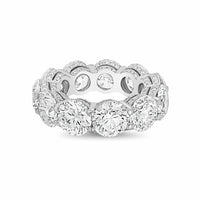 Diana M Jewels - Women's Round Lab-Grown Diamond Eternity Band (10.00 Ct) - Bold