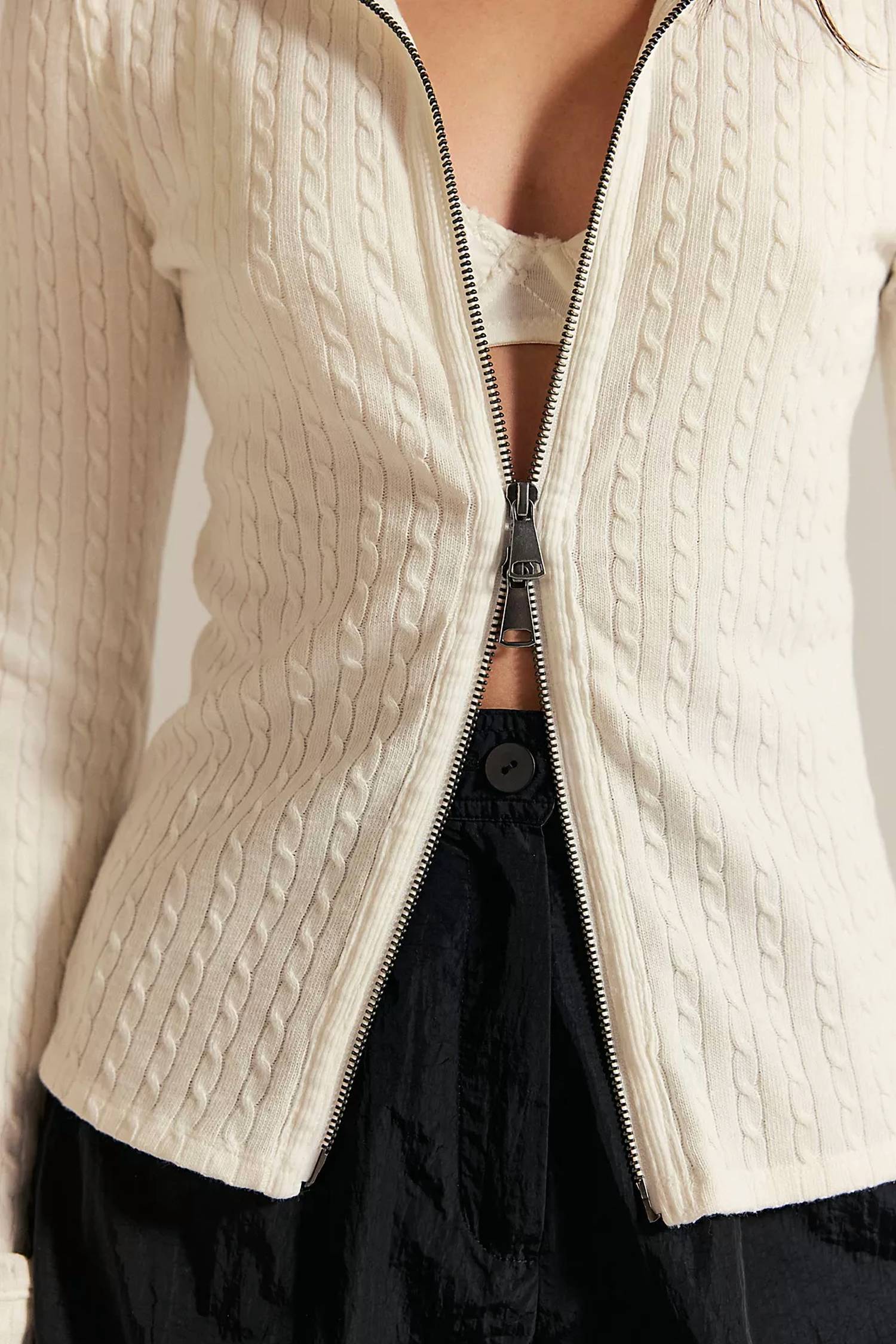 Free People - Brunch Girl Zip Up Jacket