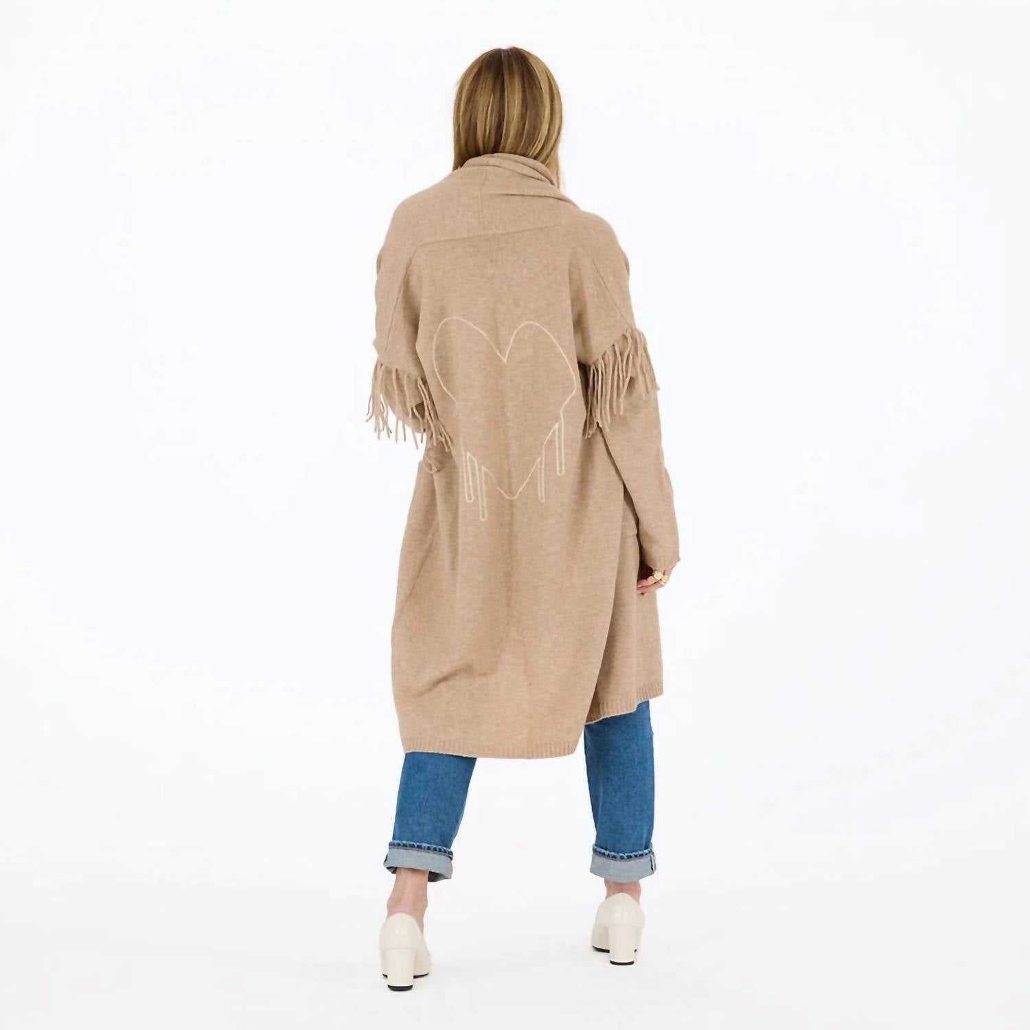 Kerri Rosenthal - Cali Fringe Long Sleeve Cardigan