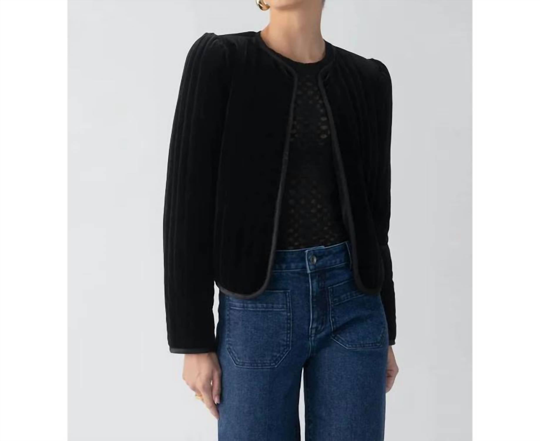 Sanctuary - Quilted Velvet Jacket