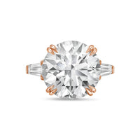 Diana M Jewels - Women's Round & Baguette Lab-grown Diamond Jewelry Ring (2.00 Ct) - Classic