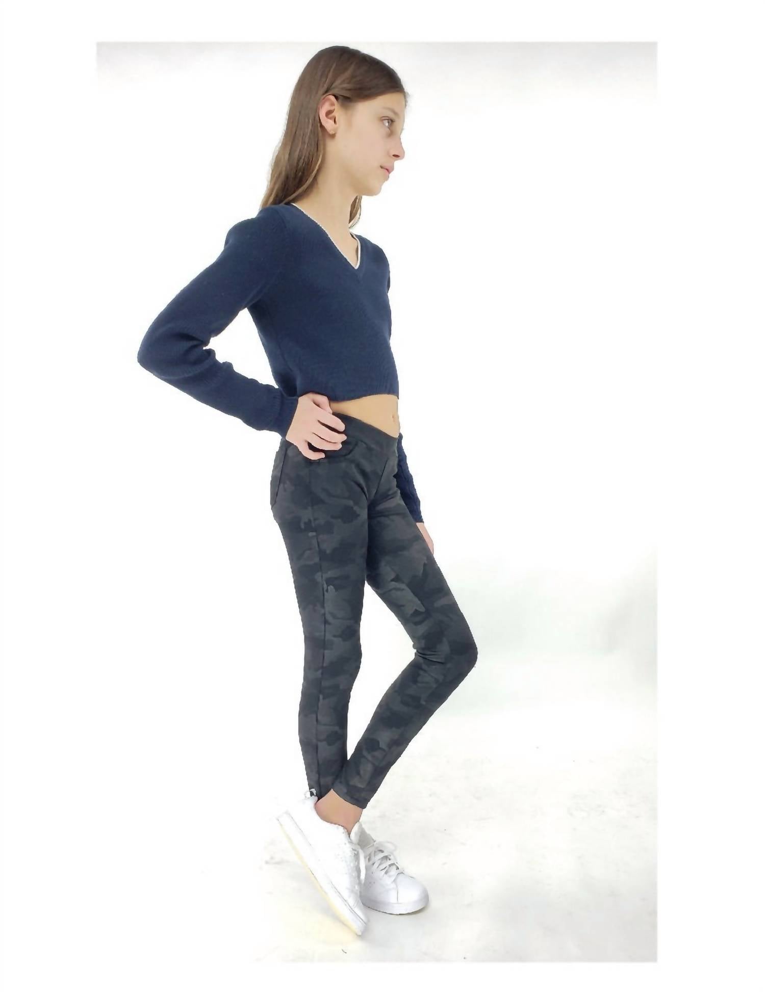 Tractr - Pull On Ponte Mid Rise Pant
