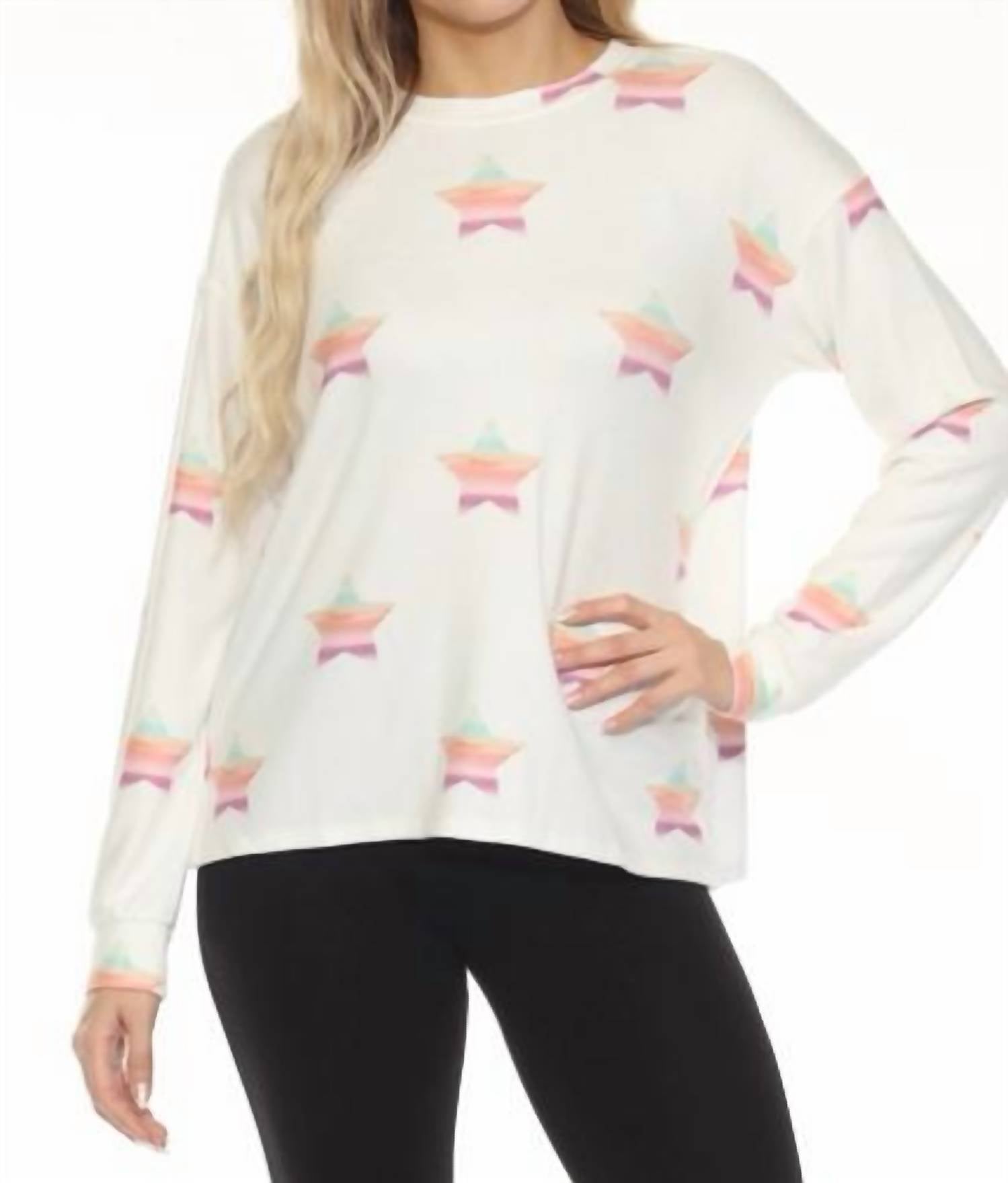 Pj Salvage - Stardust Long Sleeve Lounge Top