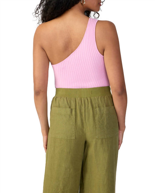One Shoulder Rib Tank