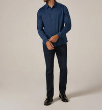 7Diamonds Bowery Textured Knit Long Sleeve Shirt in navy - men's shirt - view 4