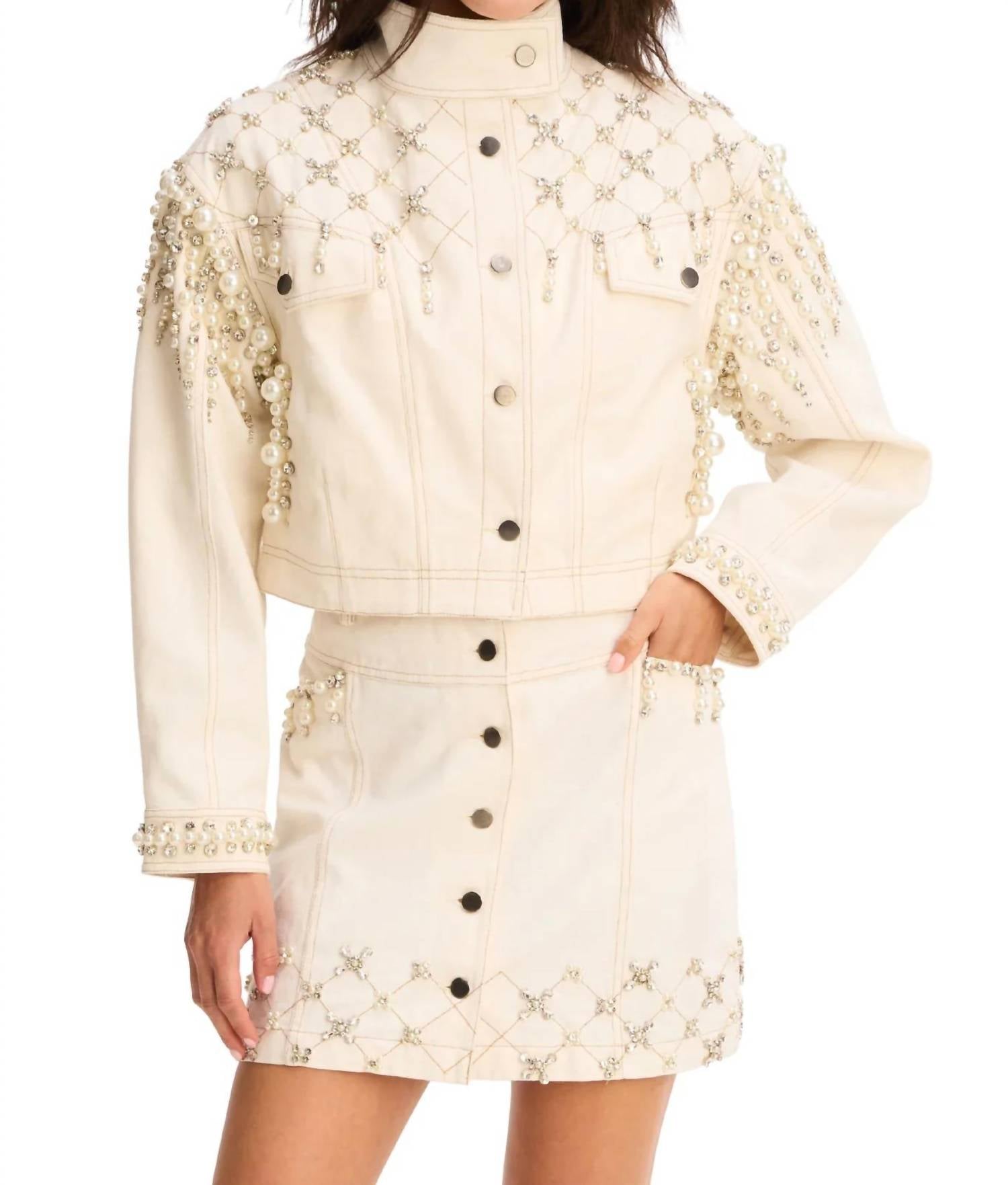 Allison New York - Women's Rhinestone Jacket