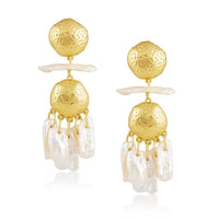 Sahira Jewelry Design - Women's Tillie Pearl Statement Earrings