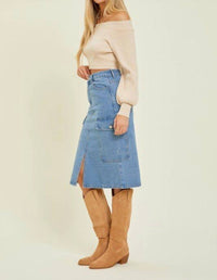 Dagne Dover Vintage Muse Sweater in beige - women's sweater - detail view