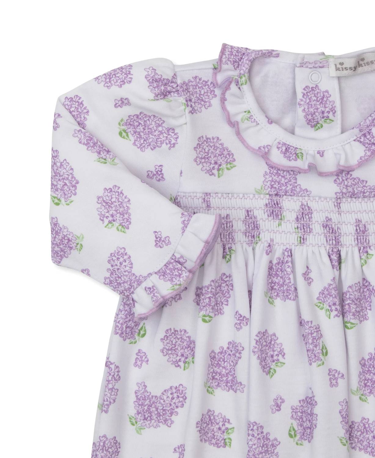 Kissy Kissy - Girl's Smocked Hydrangea Gown
