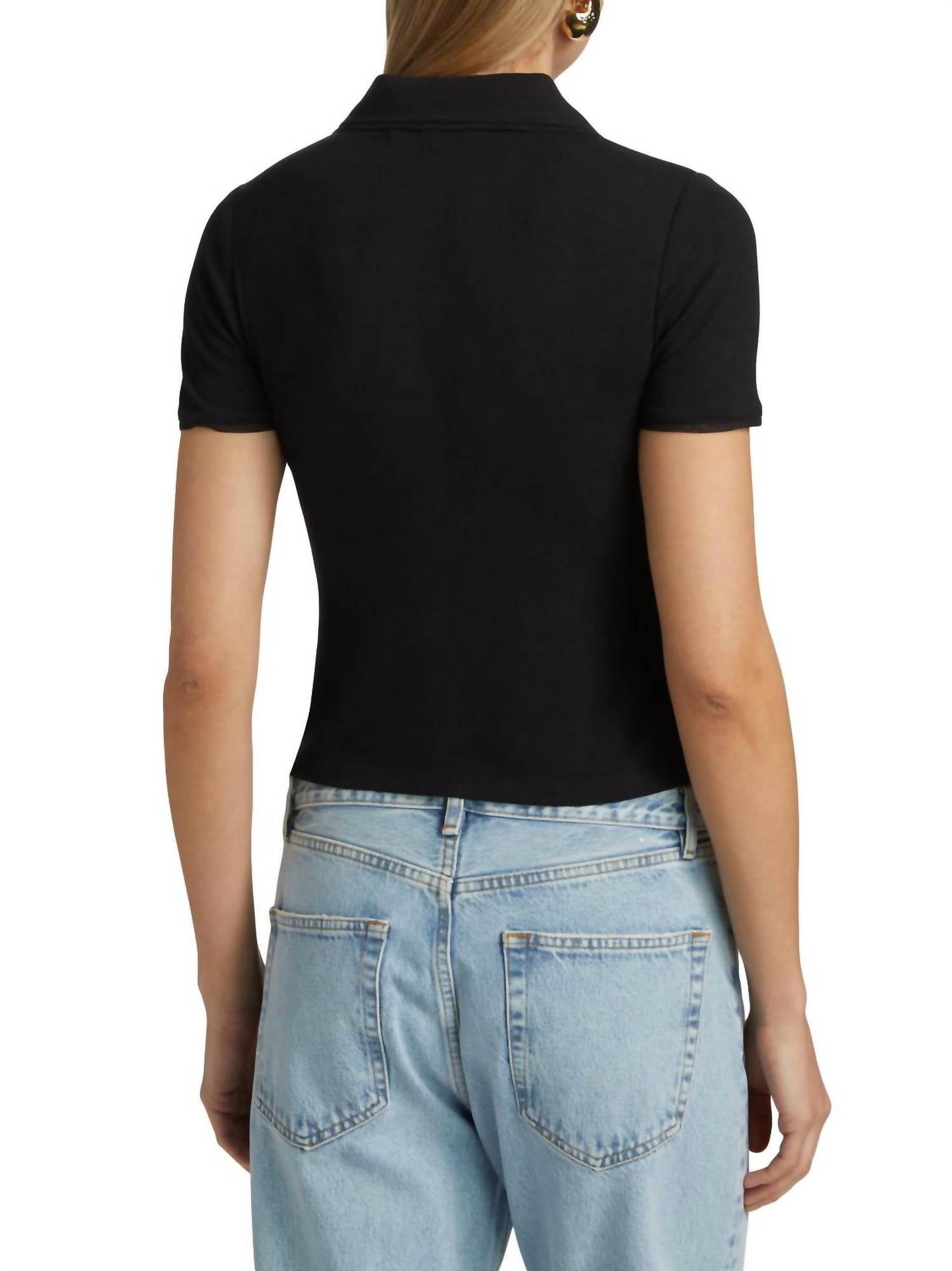 Frame - Mesh Trim Polo Shirt