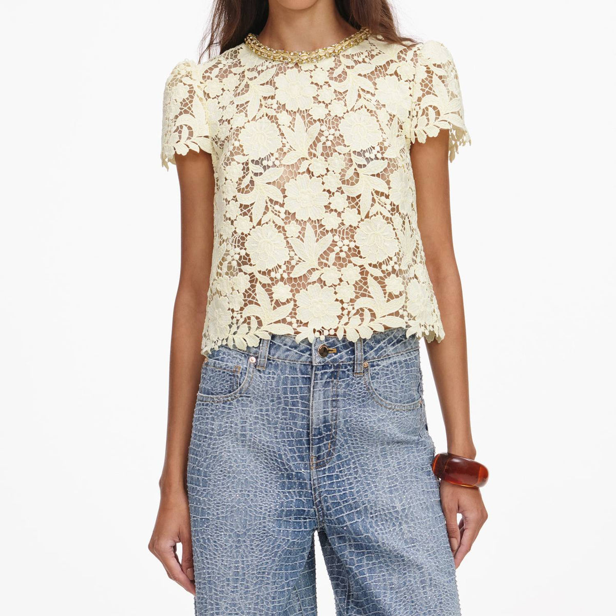 Self-Portrait - Lace Top