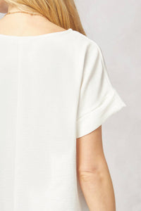 Entro - Short Sleeve Scoop Neck Top