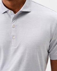 JOHNNIE-O Huronn Polo in light grey - men's shirt - alternate view