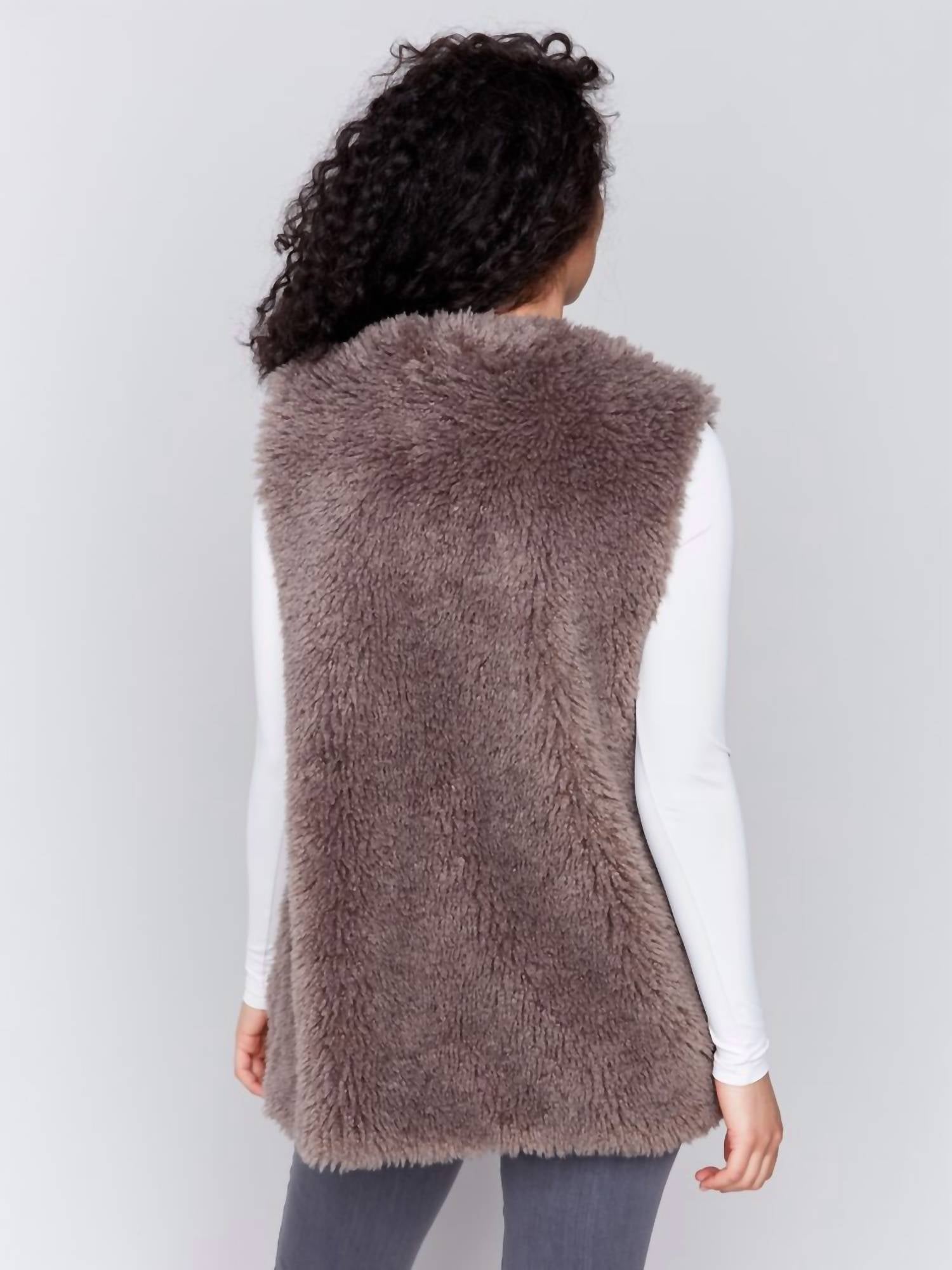 Charlie B - Long Faux Fur Vest