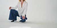 Kulson Emory Long Sleeve Shirt in white - women's blouse - view 4