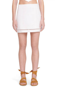 Staud - Linen Mini Skirt