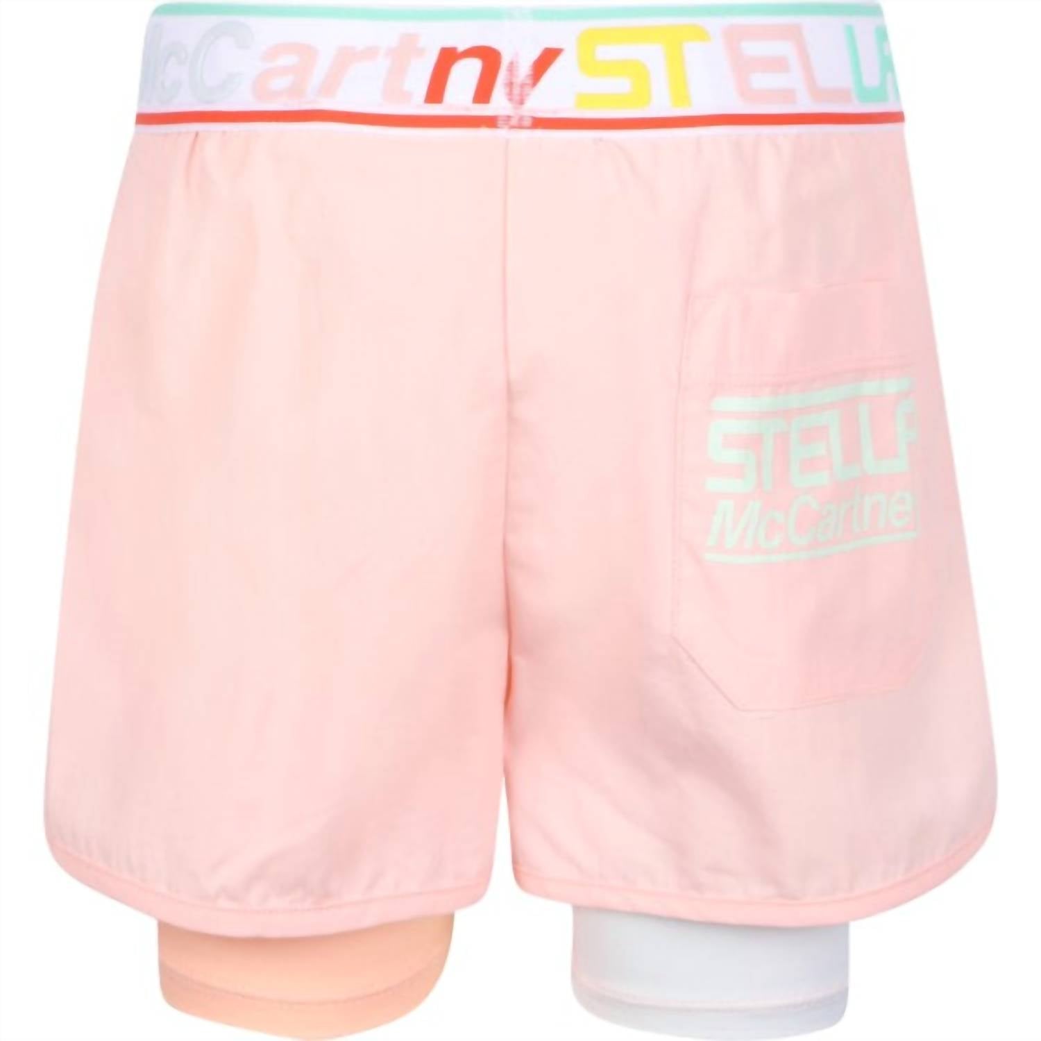 Stella Mccartney - Girl's Active Shorts With Stella Logo