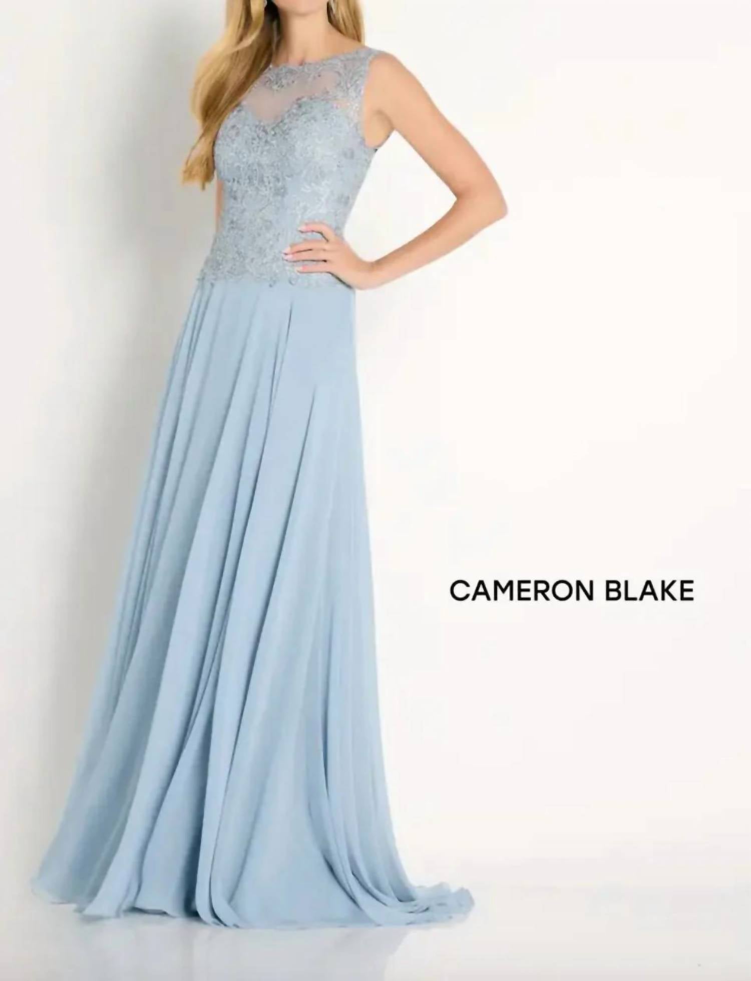Cameron Blake - Embroidered Bodice Evening Dress