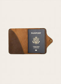Wp Standard - Unisex Leather Snap Passport Travel Wallet