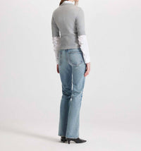 Theo The Label - Women's Nomia Ribbed Waist Crew Sweater Top