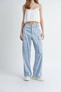 Reset By Jane - Sloan Satin Cargo Pant