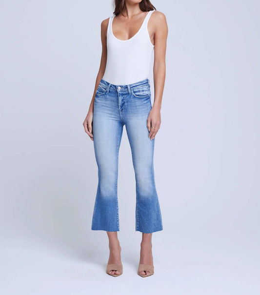 L'Agence - Kendra High-Rise Cropped Flare Jeans