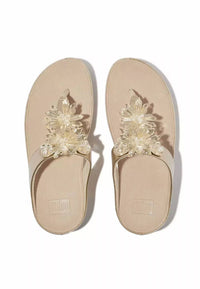 Fitflop - Women's Rumba Metallic Beaded Top Post Sandal