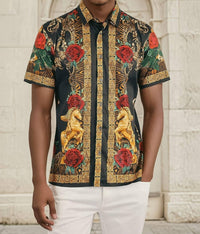 Barabas - Wildflower Wrangler Rhinestone Short Sleeve Shirt