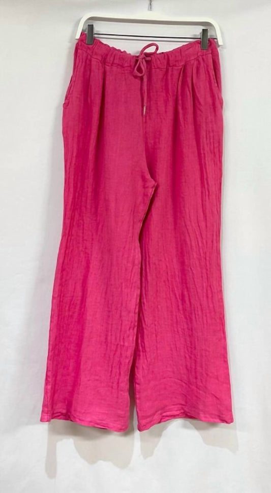 Venti6 - Linen Palazzo Pants