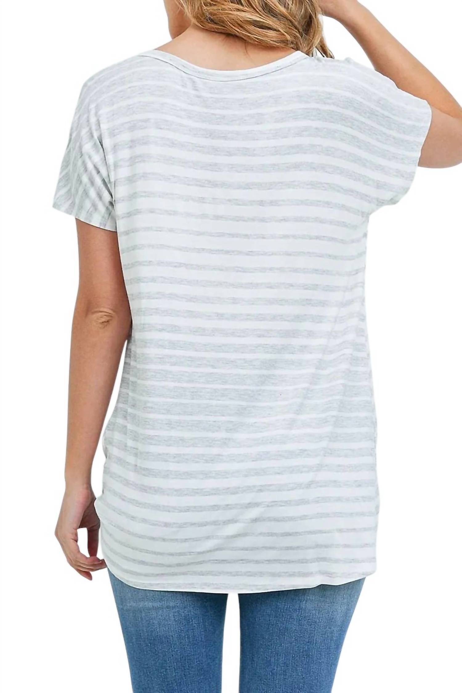 First Love - Stripe Keyhole Bottom Twist Top