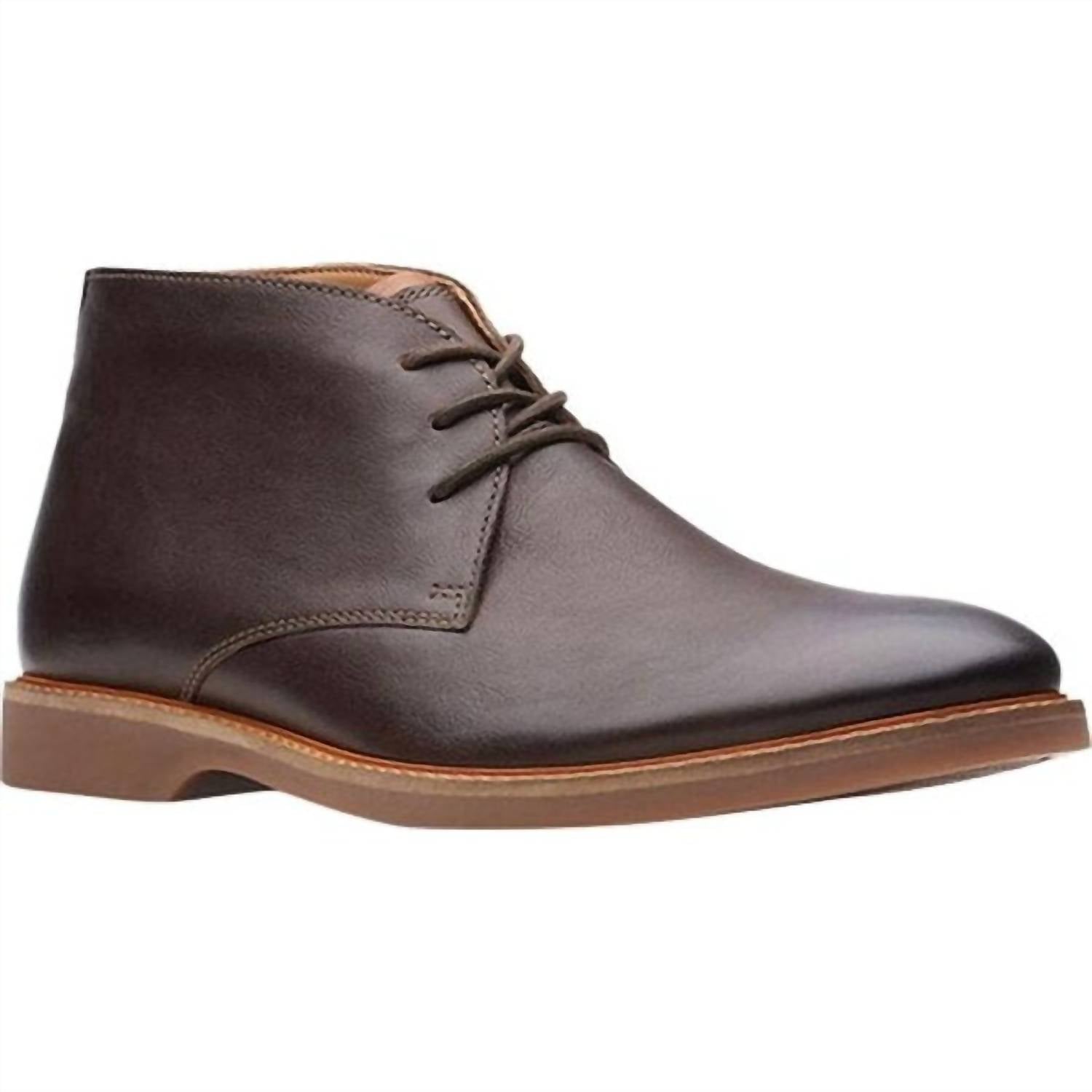 Clarks Men's Atticus Limit Dress Boot in dark brown - men's boots