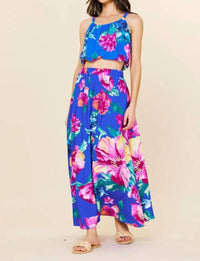 Skies Are Blue - Island Bloom Maxi Skirt