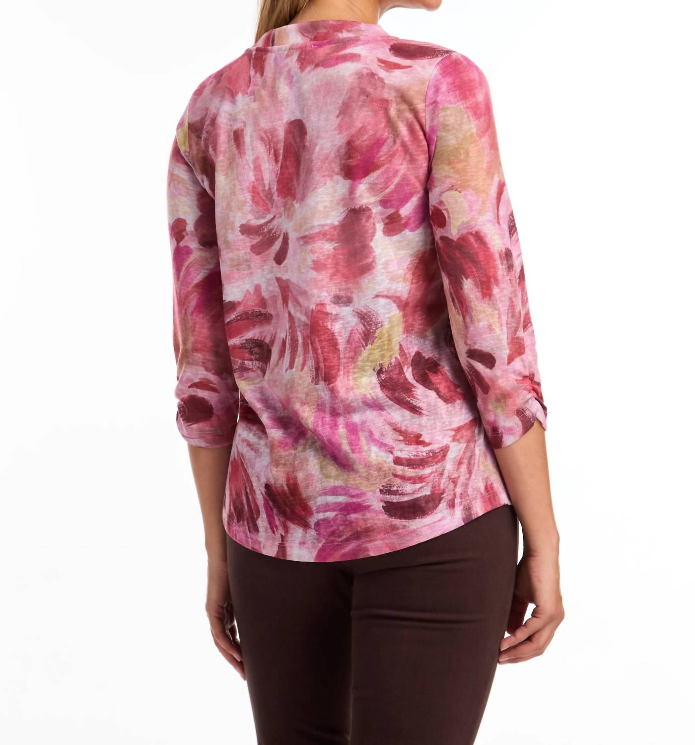 Fdj - Thana Three Quarter Sleeve V-neck Top