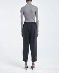 Maria McManus Barrel Leg Drawstring Trouser in black - women's pants - alternate view