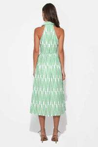 Adelyn Rae - Ruby Halter Embroidery Midi Dress