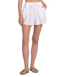 Elan - Drawstring Swim Cover-up Shorts